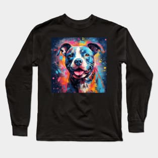 Staffy Painting Long Sleeve T-Shirt